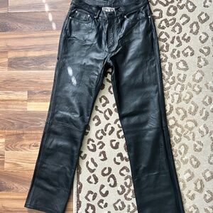 Vintage Leather Pants- Clio